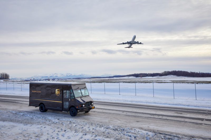 UPS truck and plane